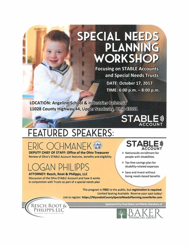 Special Needs Planning Workshop header image