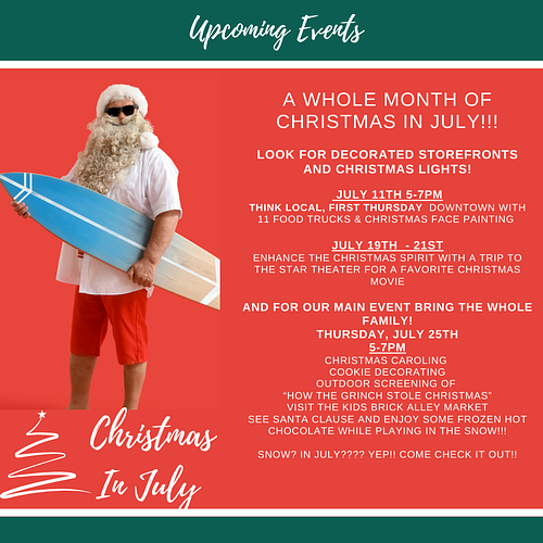 Christmas In July Event header image