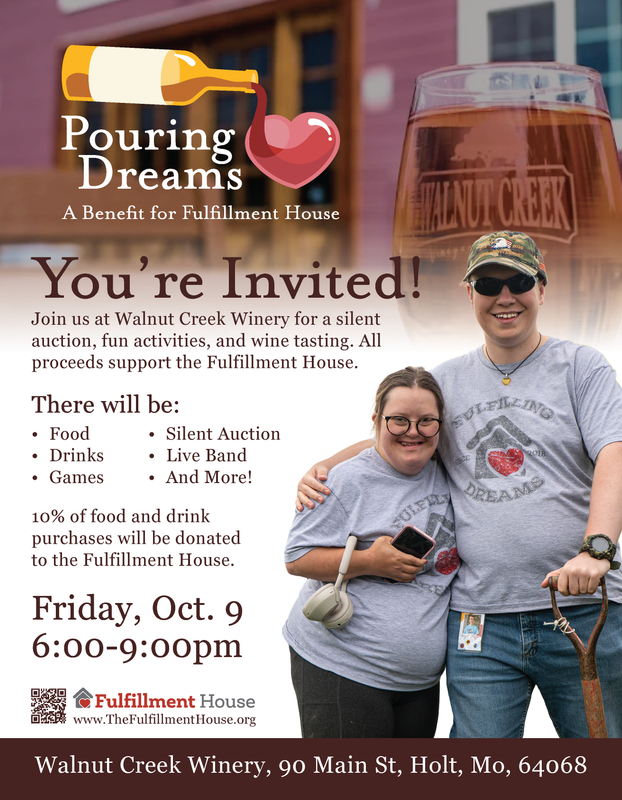 Pouring Dreams: A Benefit for Fulfillment House header image