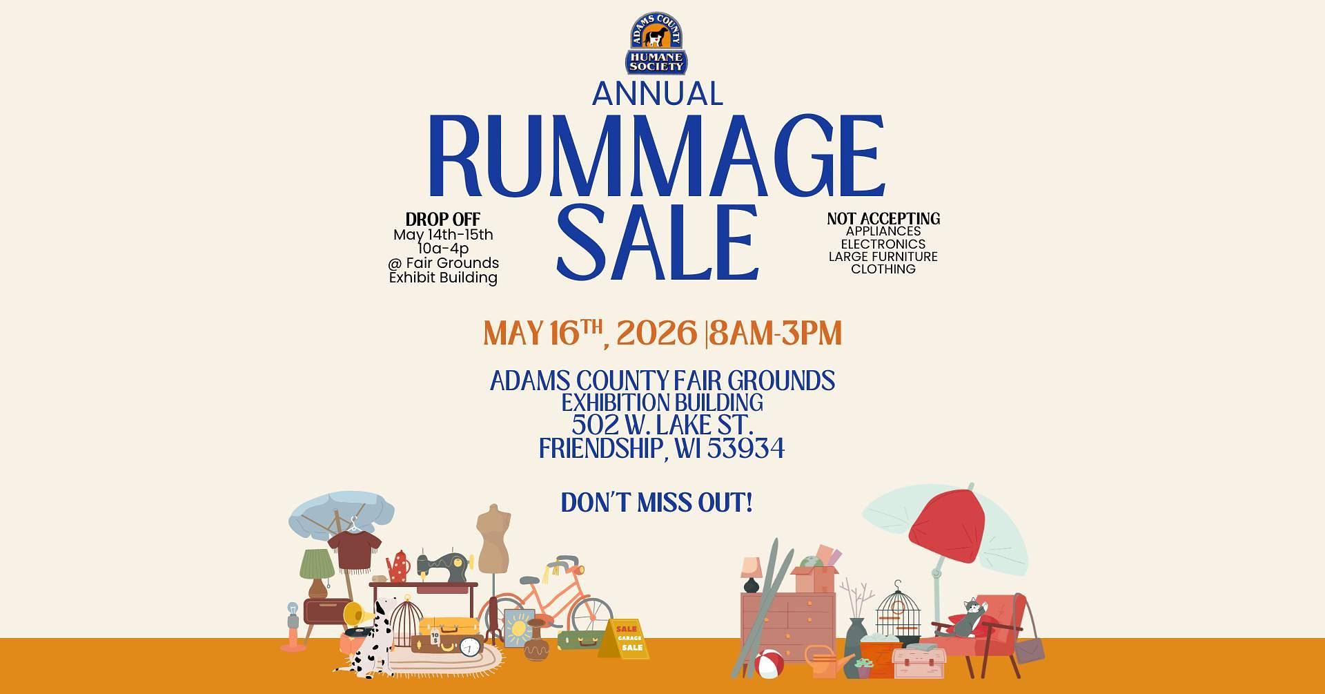 Adams County Humane Society Annual Rummage Sale gallery image 1