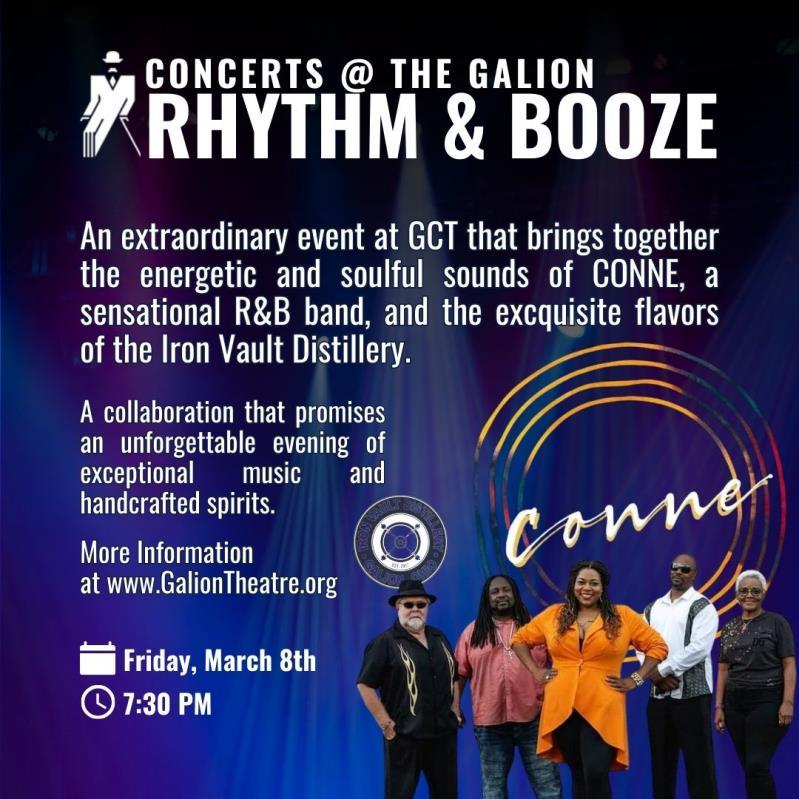 Concerts @ The Galion: Rhythm & Booze header image