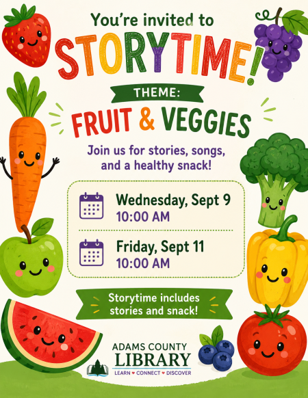 Storytime at the Library  header image