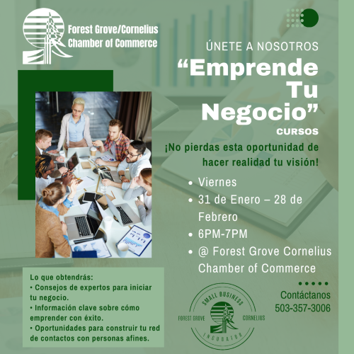FGC Chamber “Emprende Tu Negocio” Cursos header image