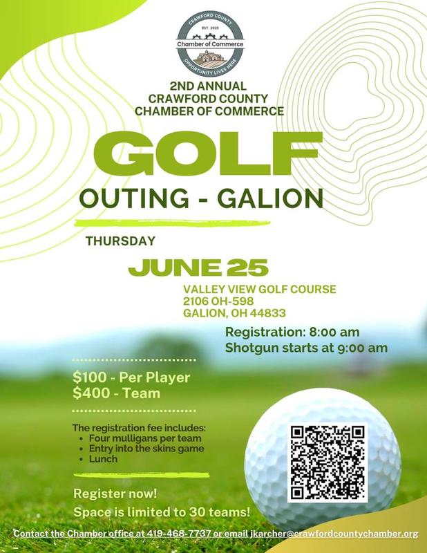 Annual Crawford County Chamber Golf Outing - Galion header image