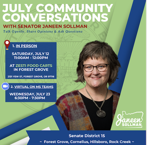 July Community Conversations header image