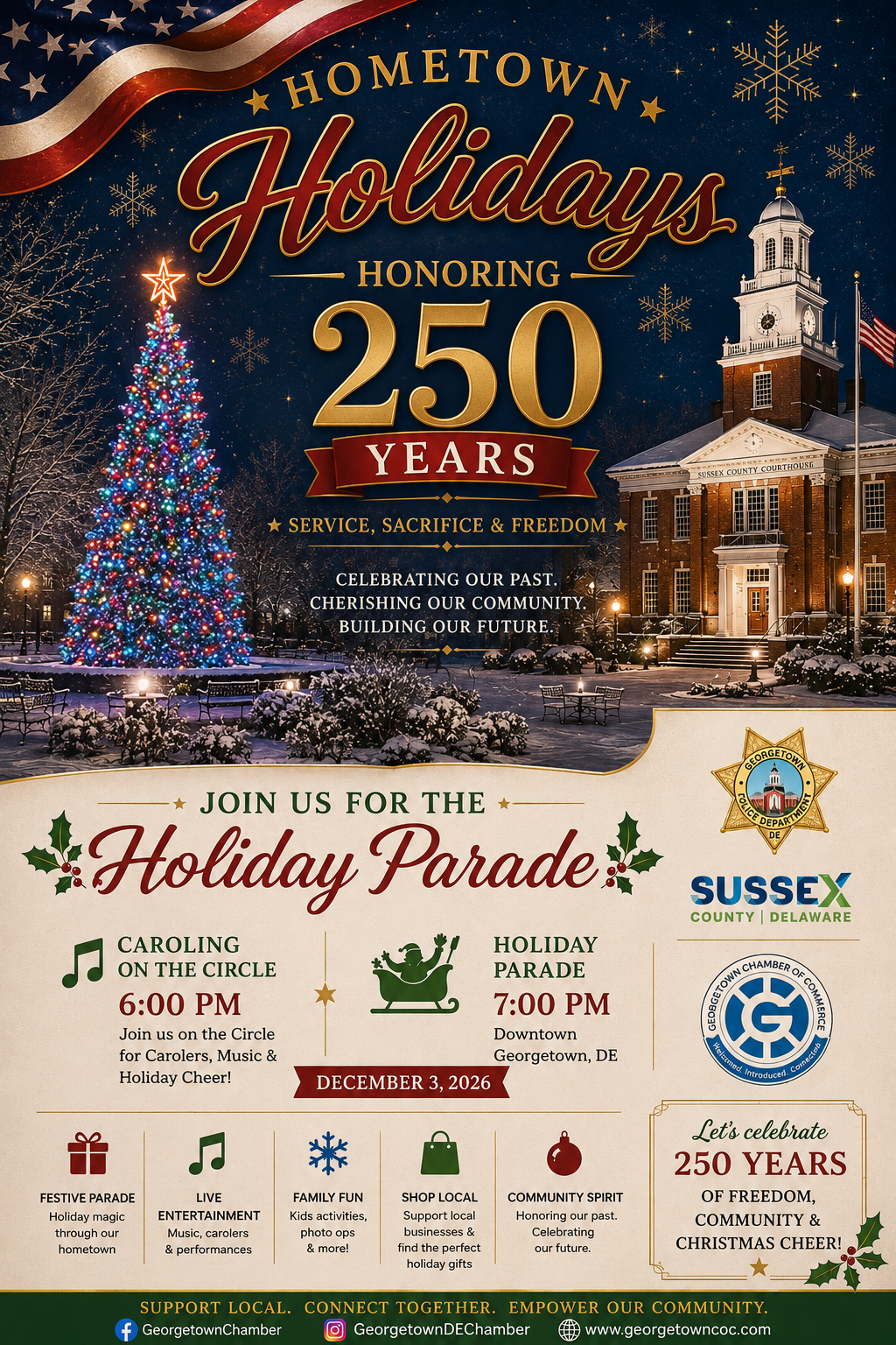 2026 Christmas Parade - Hometown Holidays header image