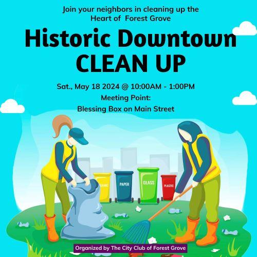 Historic Downtown Clean Up header image