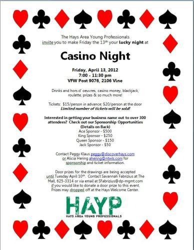 HAYP Casino Night header image