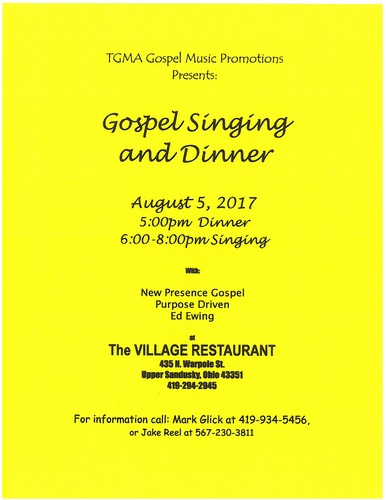 Gospel Singing and Dinner header image