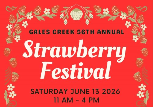 56th annual Gales Creek Strawberry Festival header image