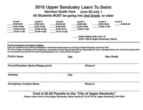 Swimming Lessons header image
