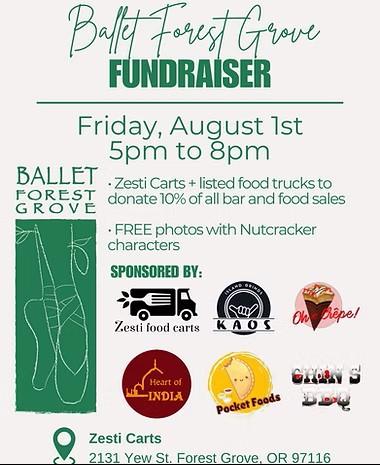 Ballet Forest Grove Fundraiser header image