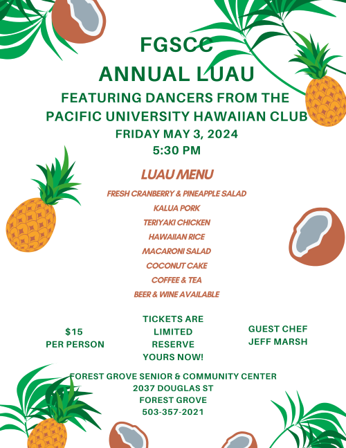 FGSCC Annual Luau header image