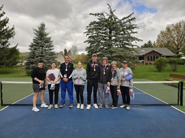 Pickleball tournament participants