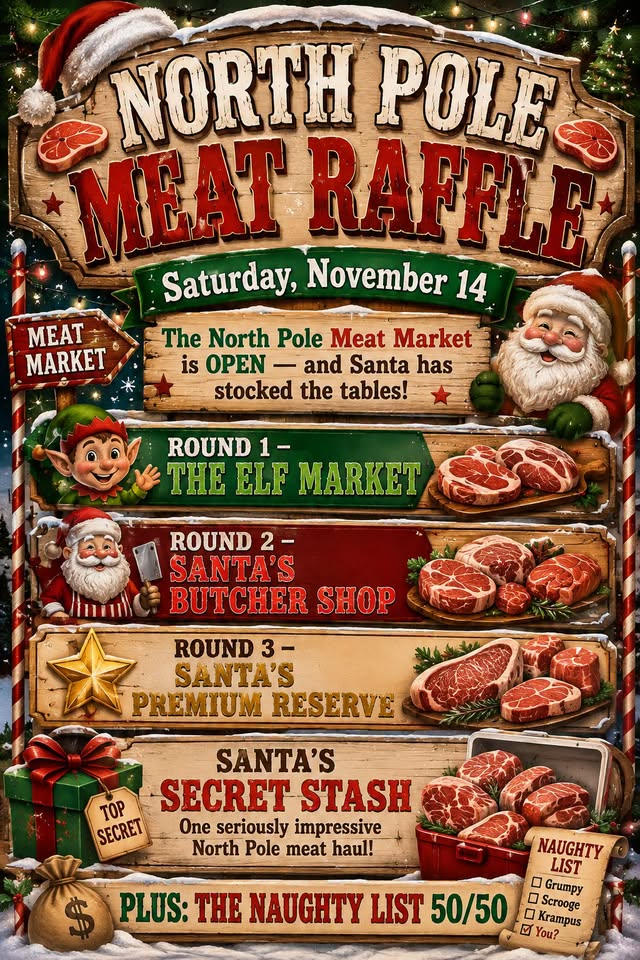 North Pole Meat Raffle header image