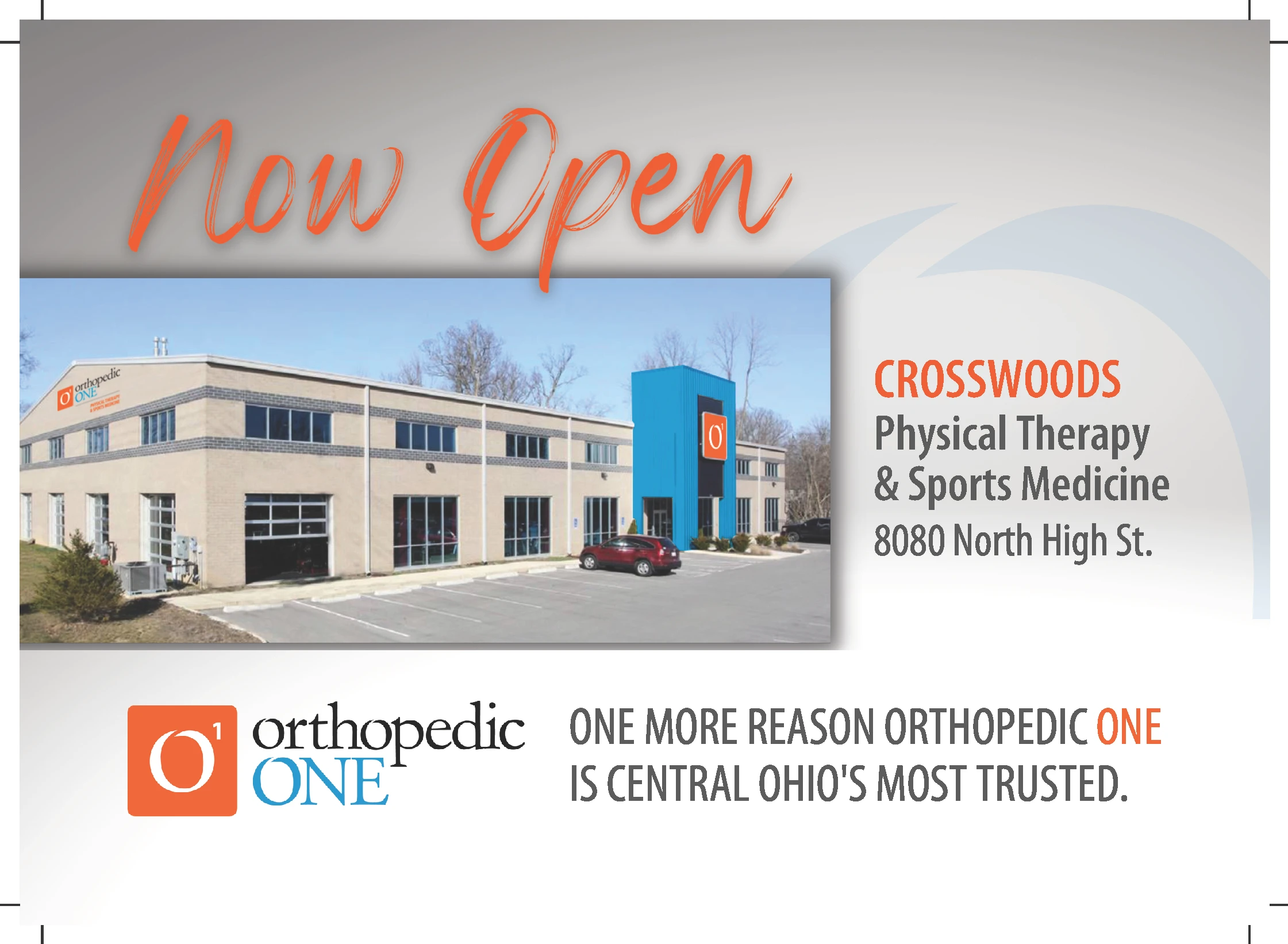 Ribbon-Cutting Ceremony Orthopedic One - Postponed header image
