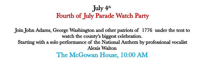 4th of July Parade Watch Party header image