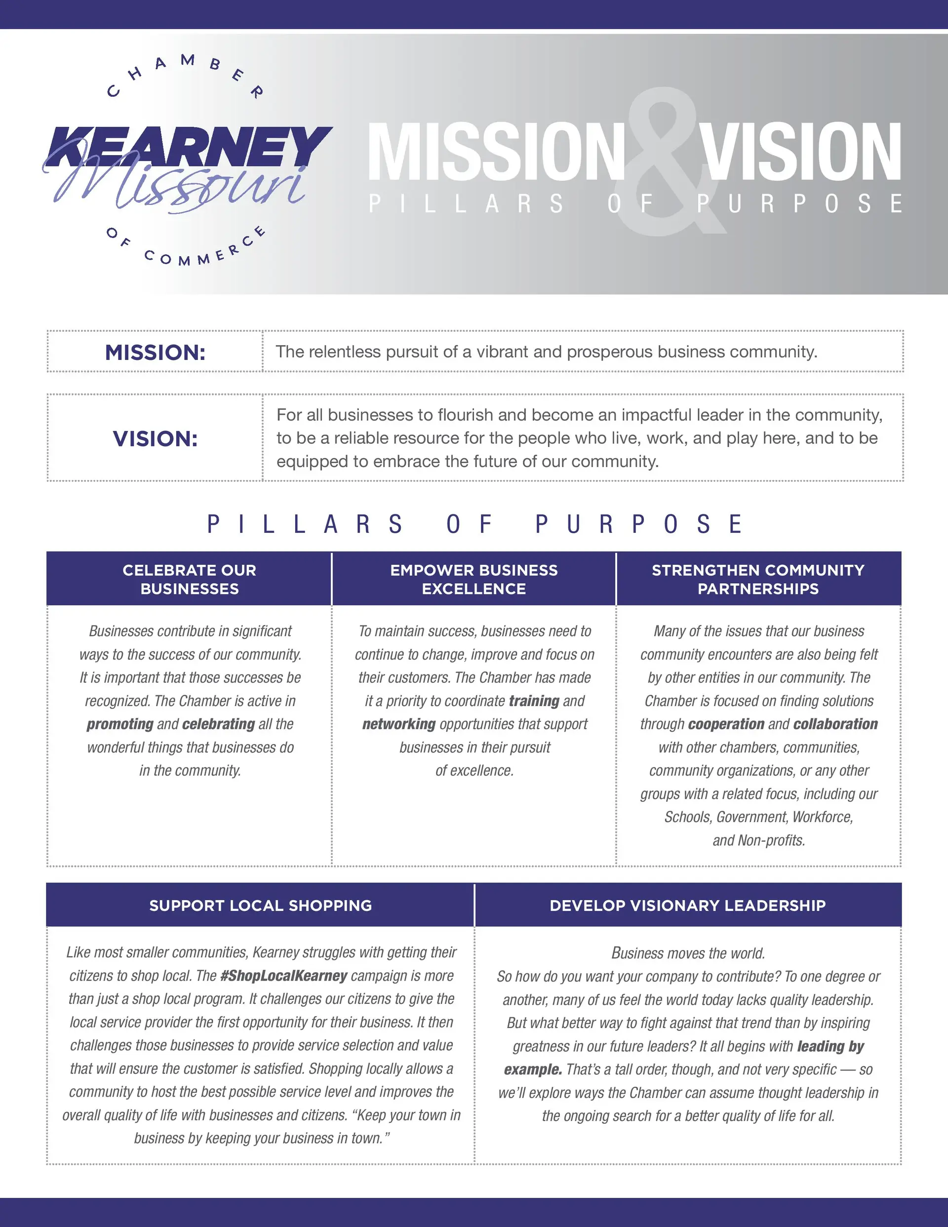 Pillars of Purpose