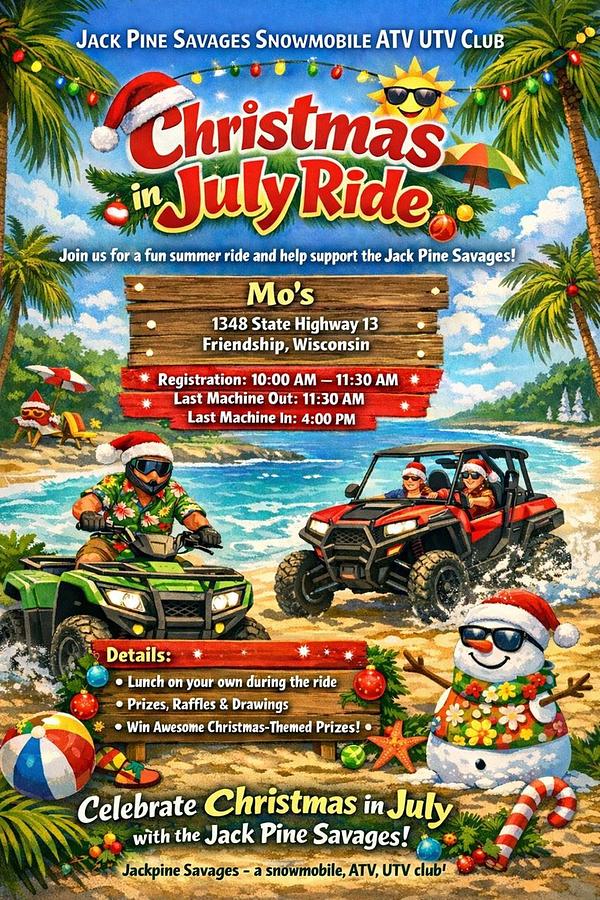 Jack Pine Savages Christmas in July Ride gallery image 1