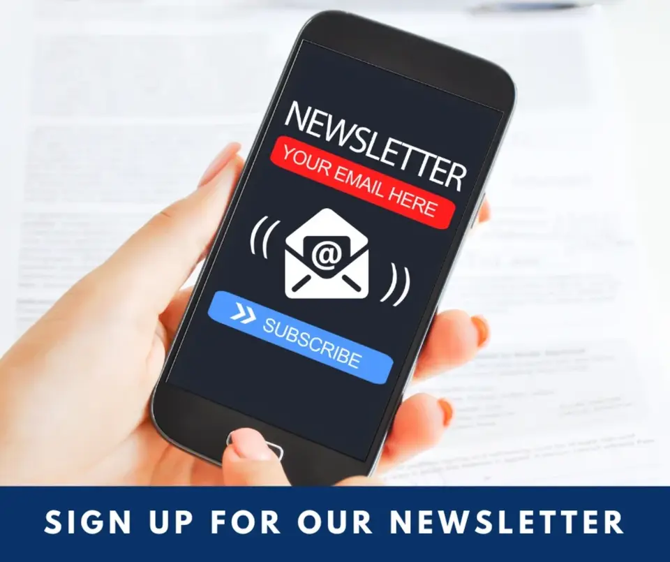 Newsletter sign-up tile