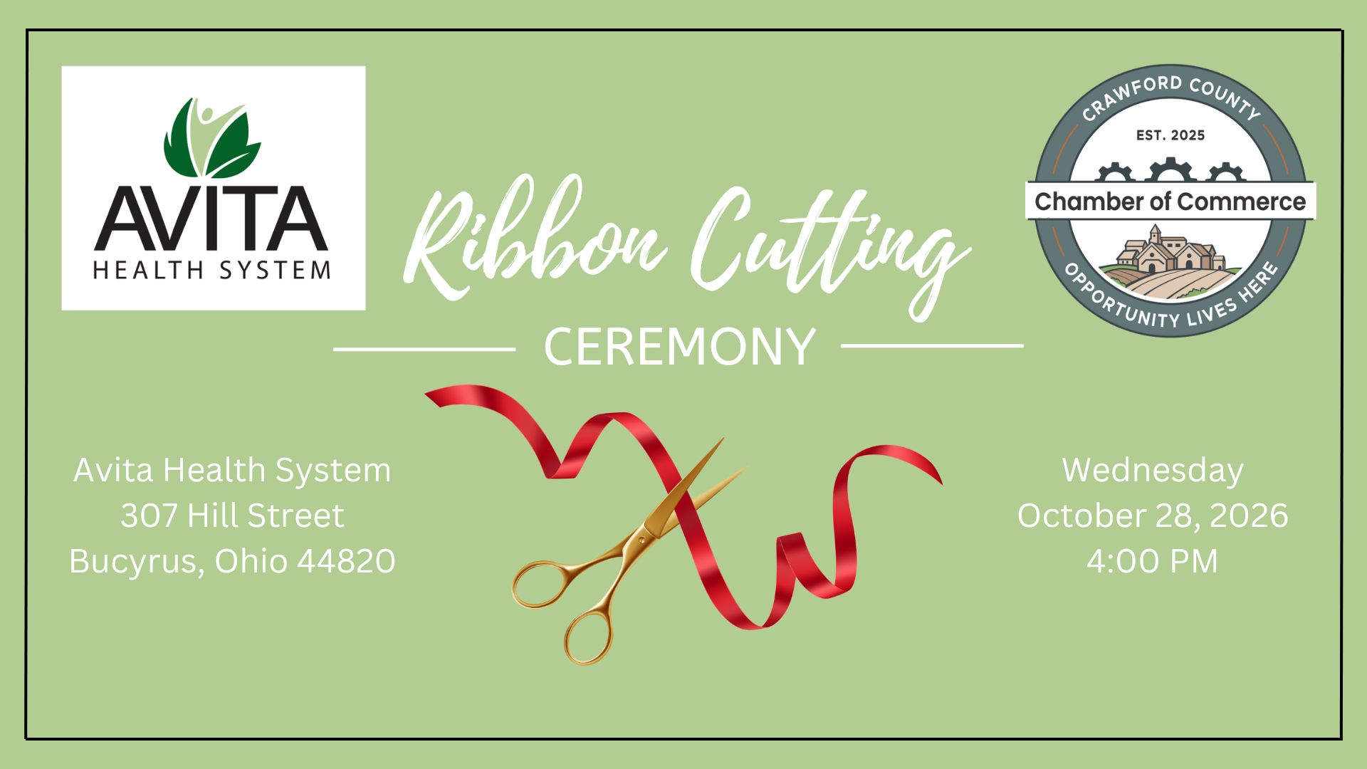 Ribbon Cutting & Open House - Avita Health System header image