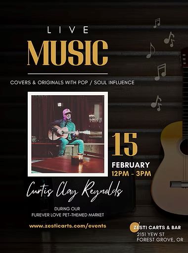Curtis Clay Reynolds Live Music header image