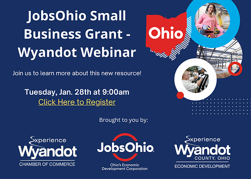 JobOhio Small Business Grant - Wyandot Webinar header image