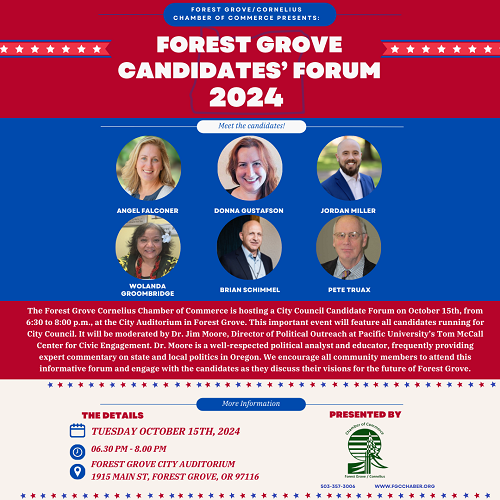 Forest Grove Candidates' Forum header image