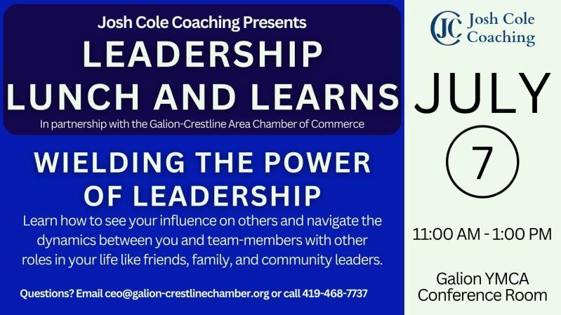 Leadership Lunch & Learns with Josh Cole Coaching header image