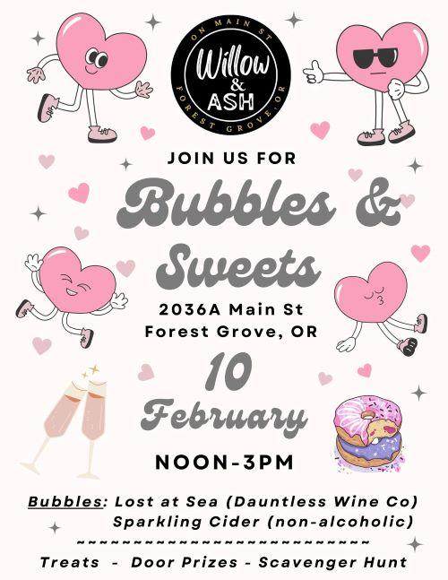 Valentine Bubbles & Sweets header image