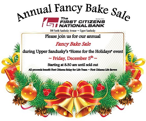 First Citizens Annual Fancy Bakes Sale header image