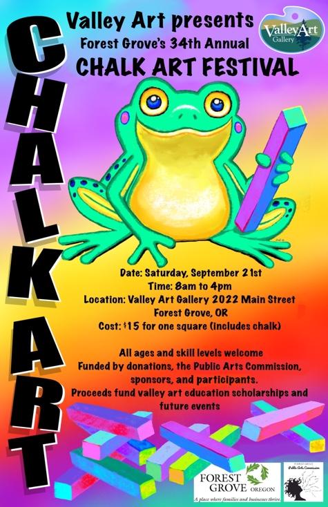 Valley Art Gallery’s 34th Annual Chalk Art Festival header image