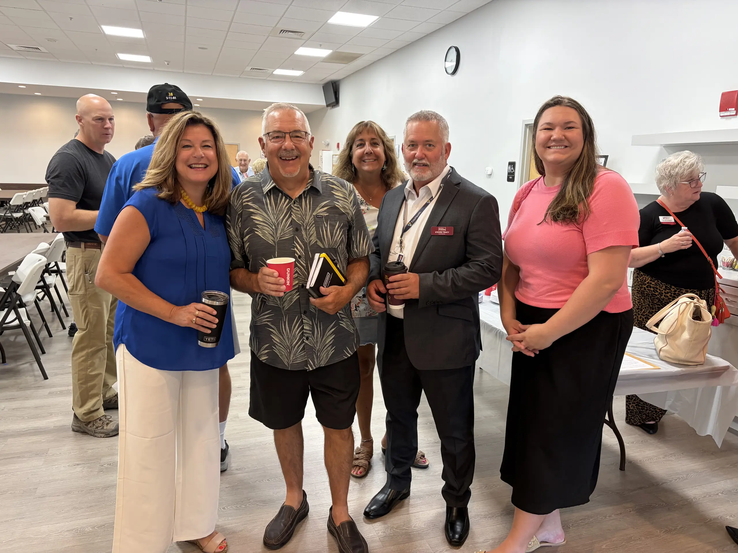 Greater Millsboro Chamber ribbon cutting outside Community Bank