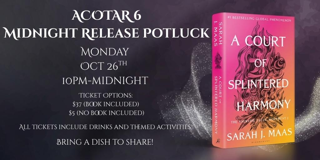 ACOTAR 6 Midnight Release Potluck header image