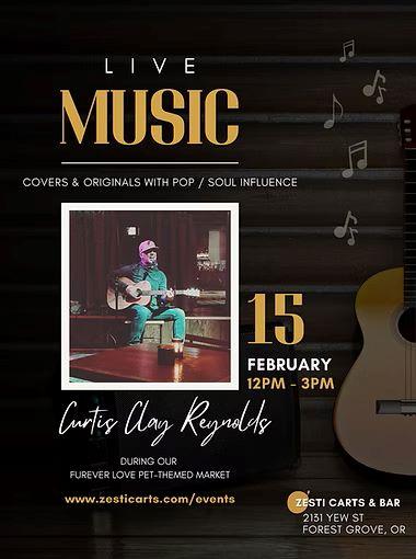 Curtis Clay Reynolds Live Music header image