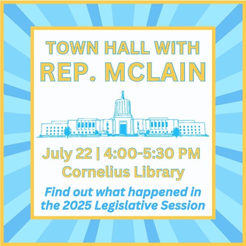 Town Hall With Rep. Mclain header image