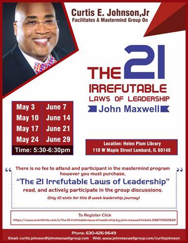 Free Mastermind Series: The 21 Irrefutable Laws of Leadership header image