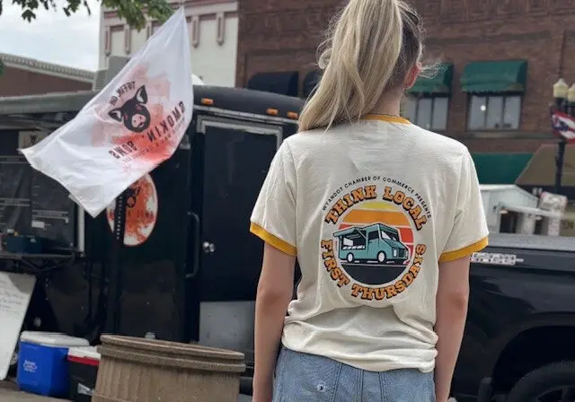 Think Local, First Thursdays event shirt