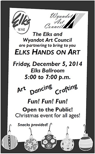Elks Hands on Art header image