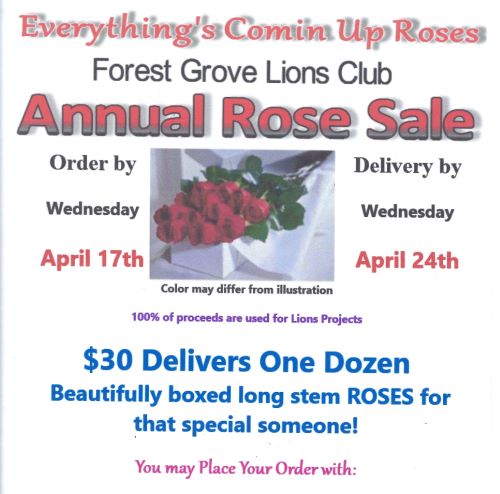 Annual Rose Sale header image