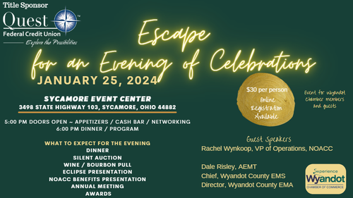 Escape for an Evening of Celebrations and Annual Meeting header image