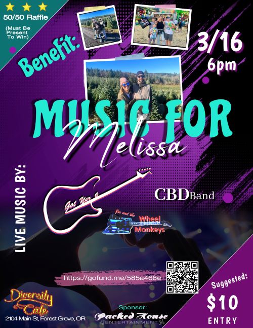 Music for Melissa @ Diversity Cafe header image