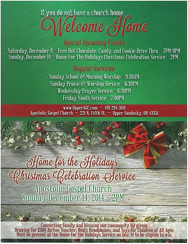 Christmas Celebration Service header image