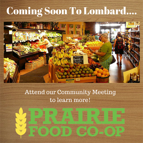 Prairie Food Co-op Community Meeting header image