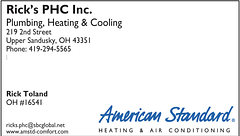 Rick's Plumbing, Heating & Cooling logo