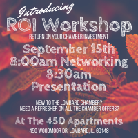 ROI Workshop: Return on your Chamber Investment header image
