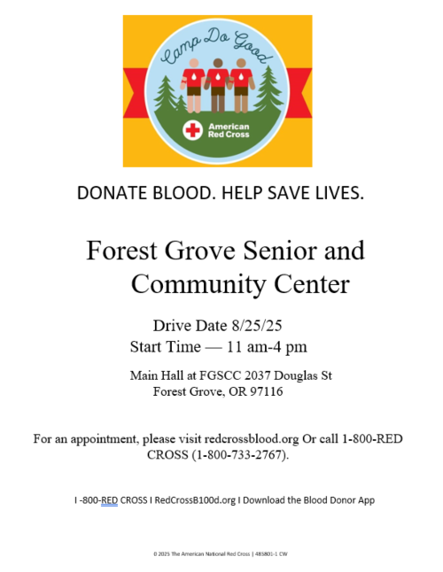 Red Cross Blood Drive header image
