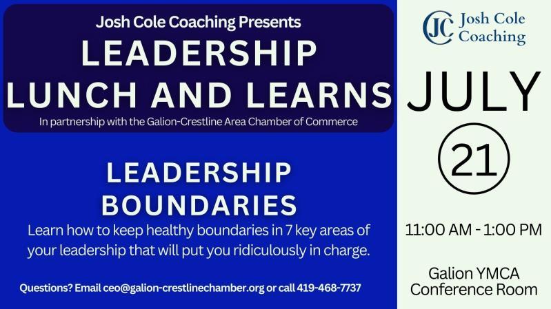 Leadership Lunch & Learns with Josh Cole Coaching header image