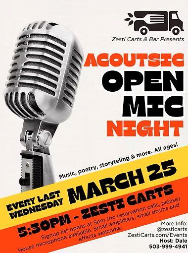 Acoustic Open Mic Night header image