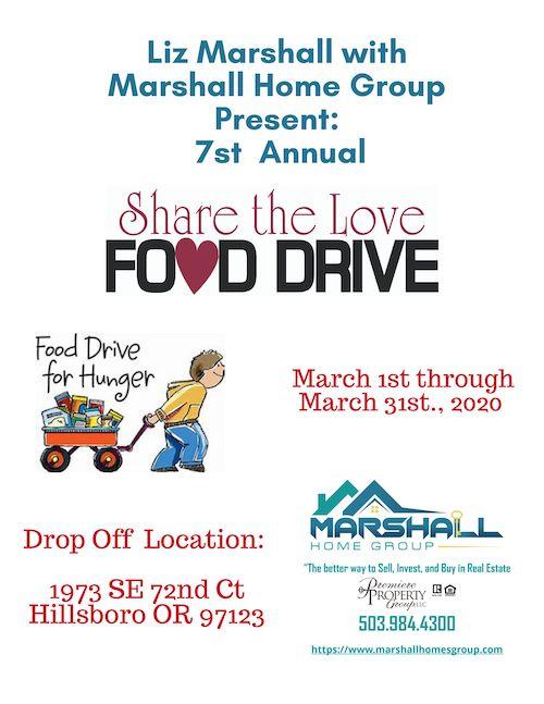 Share the Love Food Drive header image